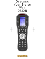 Universal Remote Control ORION MX-850 WITH MRF-250 Owner's manual