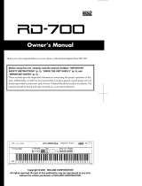 Roland RD-700 Owner's manual