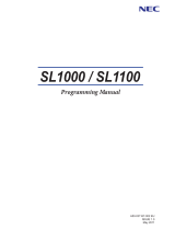 NEC SL1100 Programming Manual