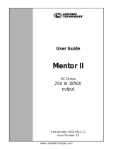 Control Techniques Mentor II User manual