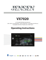 Jensen VX7020 Operating Instructions Manual