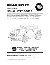 Hello Kitty Coupe Owner's manual