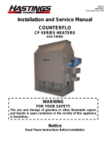 Hastings COUNTERFLO CF SERIES Installation and Service Manual