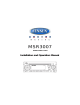 Jensen MSR3007 Operating instructions