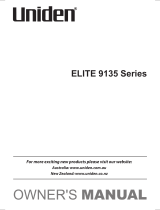 Uniden Elite 9135 Owner's manual
