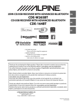 Alpine CDE-W265BT Owner's manual