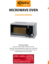 Delta Kitchen Microwave Oven User manual