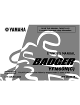 Yamaha BADGER YFM80N Owner's manual