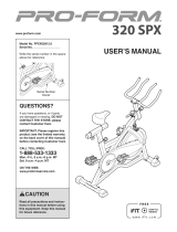 ProForm 320x Owner's manual