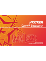 Kicker CVR8 User manual