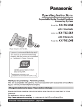 Panasonic KX-TG1063PK Operating Instructions Manual