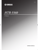 Yamaha HTR-5560 Owner's manual