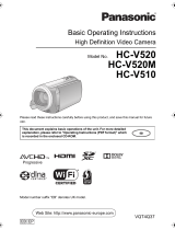 Panasonic HC-V520 Operating