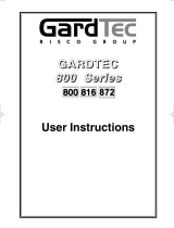 GARDTEC 800 User Instructions