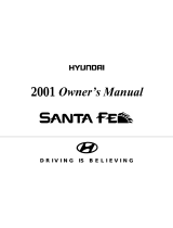 Hyundai 2001 Santa Fe Owner's manual