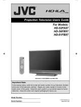 JVC HD-56FB97 - 56" Rear Projection TV User manual