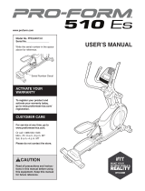 Pro-Form 510 Es Elliptical User manual