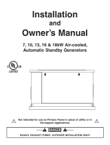 Generac Power Systems 13 kW NG Installation and Owner's Manual