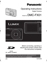Panasonic DMC-FX01 - 6MP Compact Digital Camera Operating Instructions Manual