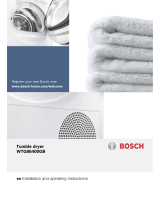 Bosch WTG86400GB Installation And Operating Instructions Manual
