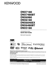 Kenwood DNX7180 Quick start guide