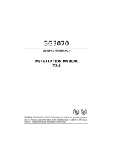 DSC 3G3070 Installation guide