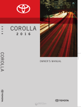 Toyota Corolla 2016 Owner's manual