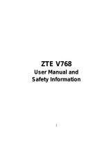 ZTE V768 User manual