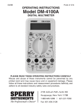 Sperry instrument DM-4100A Operating Instructions Manual