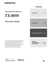 ONKYO TX-8050 User manual