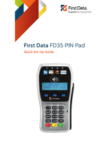 First Data FD35 PIN Pad Quick Setup Manual