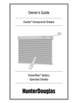 Hunter Douglas Duette Owner's manual