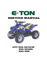 Eton ATV RXL 90 - SERVICE User manual