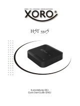 Xoro HST 550S Quick start guide