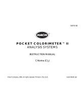 Hach POCKET COLORIMETER II User manual