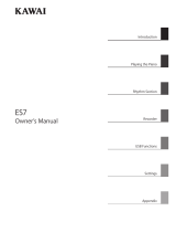 Kawai ES110 Owner's manual