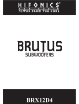 Hifonics BRUTUS BRX12D4 User manual