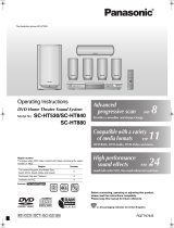 Panasonic SC-HT840 Operating Instructions Manual