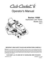 Cub Cadet 1515 User manual