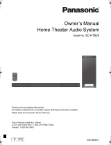 Panasonic SC-HTB20 Owner's manual