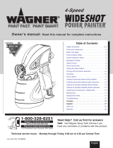 WAGNER Wideshot Power Painter Owner's manual