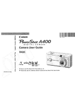 Canon PowerShot A400 User manual