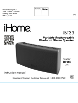 iHome iBT34 Go+ Arc User manual