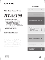 ONKYO HT-S6100 User manual