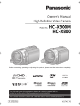 Panasonic HC-X900M Owner's manual