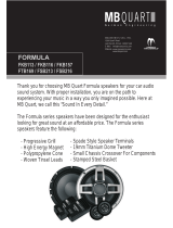 MB QUART FORMULA FKB113 User manual