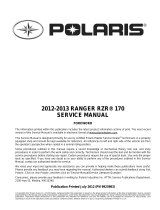Polaris RANGER RZR 170 User manual