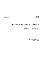 NEC DT310 User manual