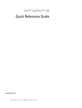 Dell OPTIPLEX 740 Quick Reference Manual