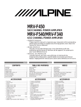 Alpine MRV-F450 User manual